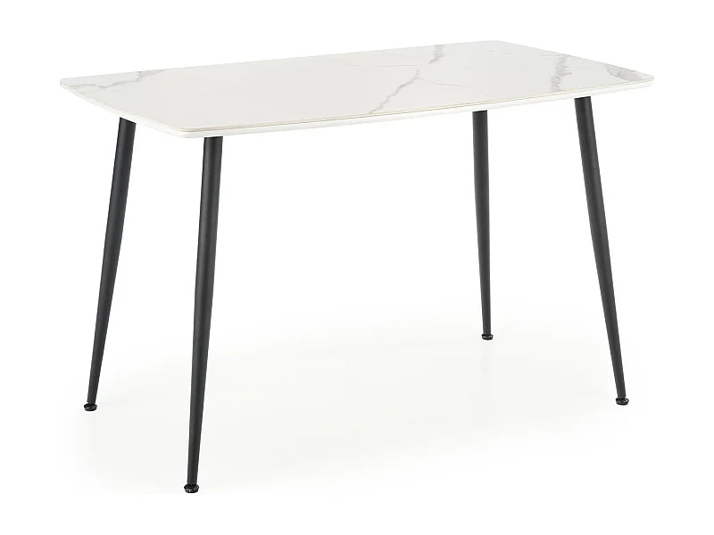 Table blanche pour 4 personnes 120x70 cm