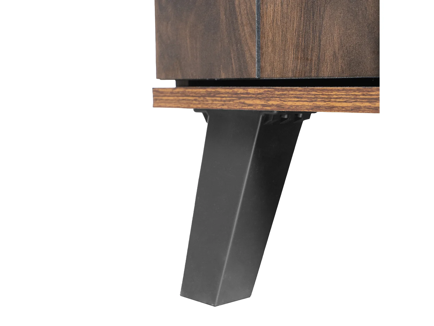 Meuble à chaussures avec 5 étagères en bois foncé 80 x 35,5 x 110 cm - étagères réglables