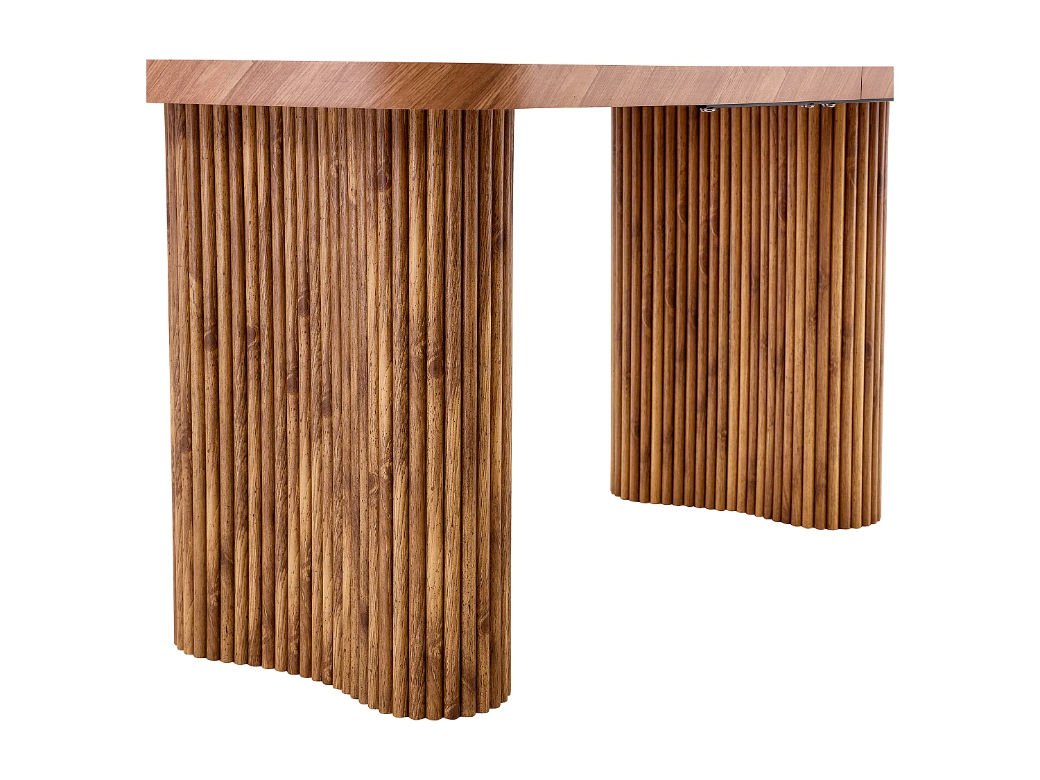 Table à manger 180x90cm pour 4 à 6 personnes - Plateau texturé - Couleur bois