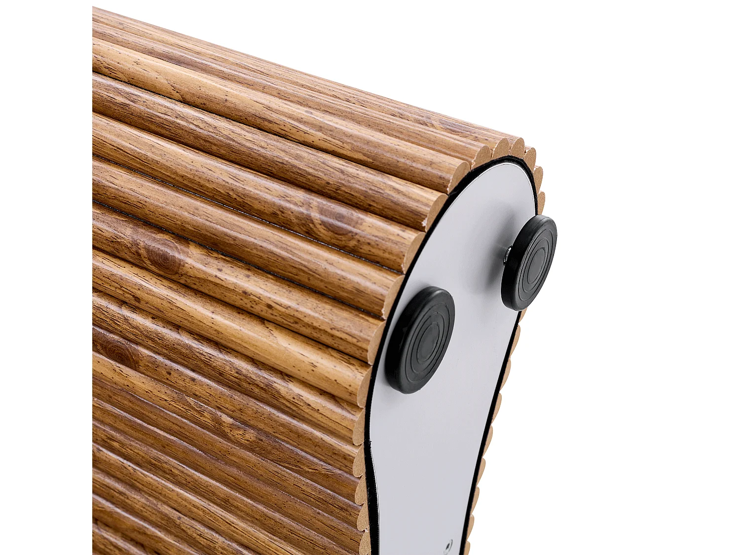 Table à manger 180x90cm pour 4 à 6 personnes en couleur bois - Plateau texturé foncé