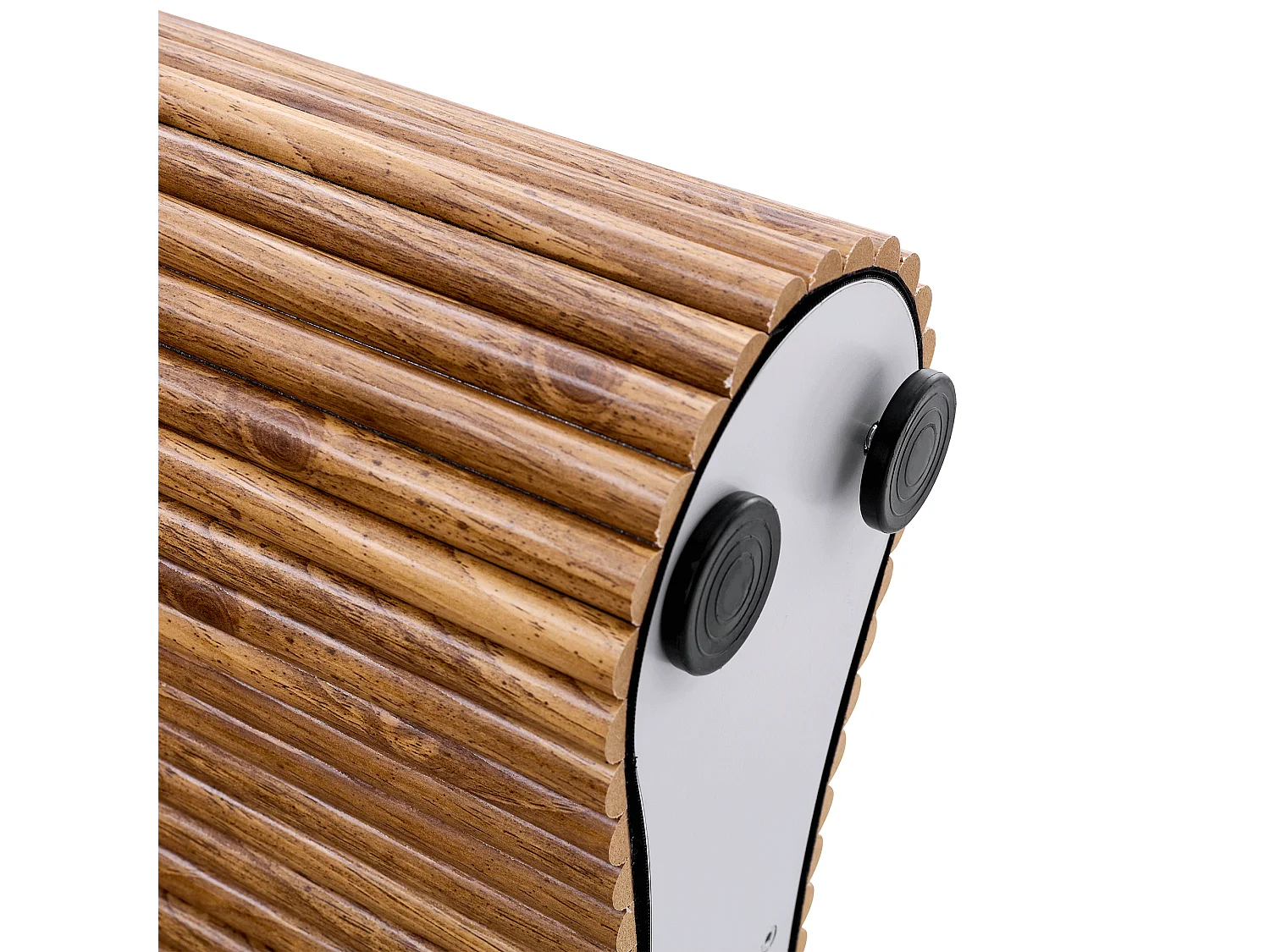 Table à manger 180x90cm pour 4 à 6 personnes en couleur bois - Plateau texturé foncé