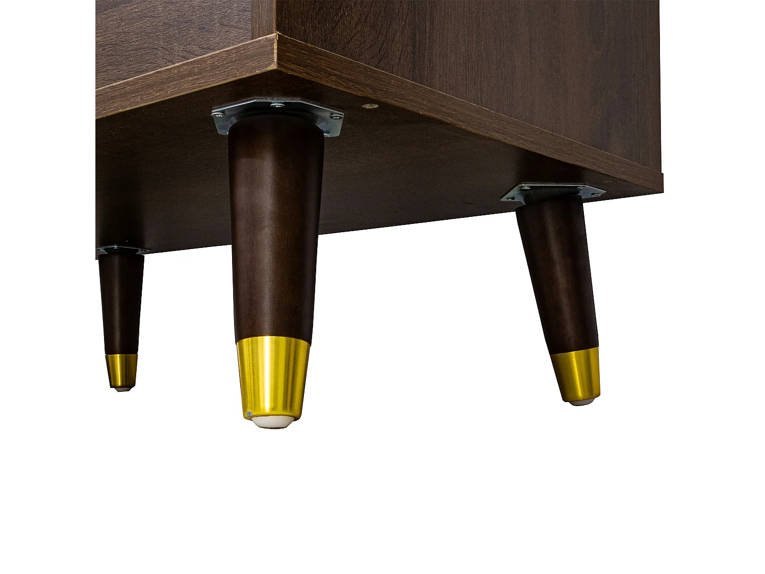 Commode avec 6 tiroirs - Couleur bois foncé et naturel 20 x 40 x 81cm