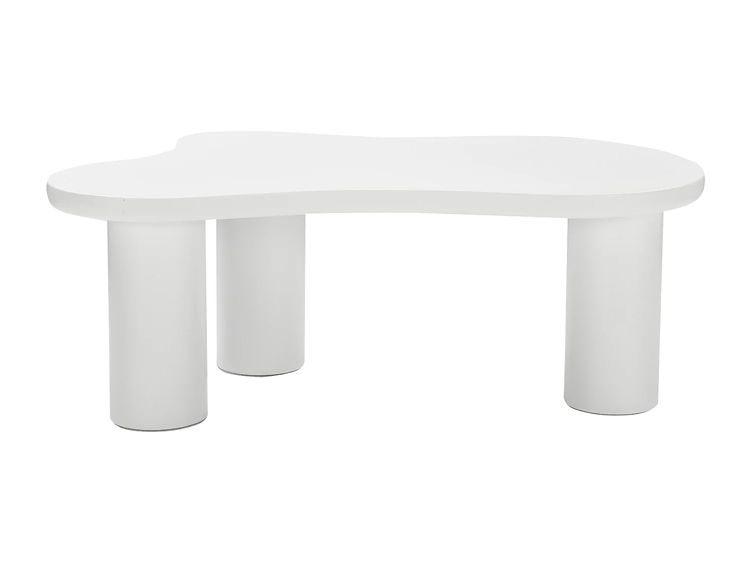 Tavolino da caffè bianco a forma di nuvola - MDF e legno PVC
