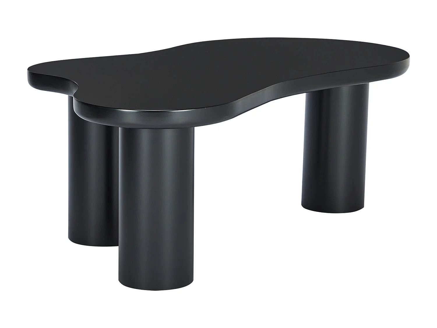 Table basse en forme de nuage noir - Bois en MDF et PVC