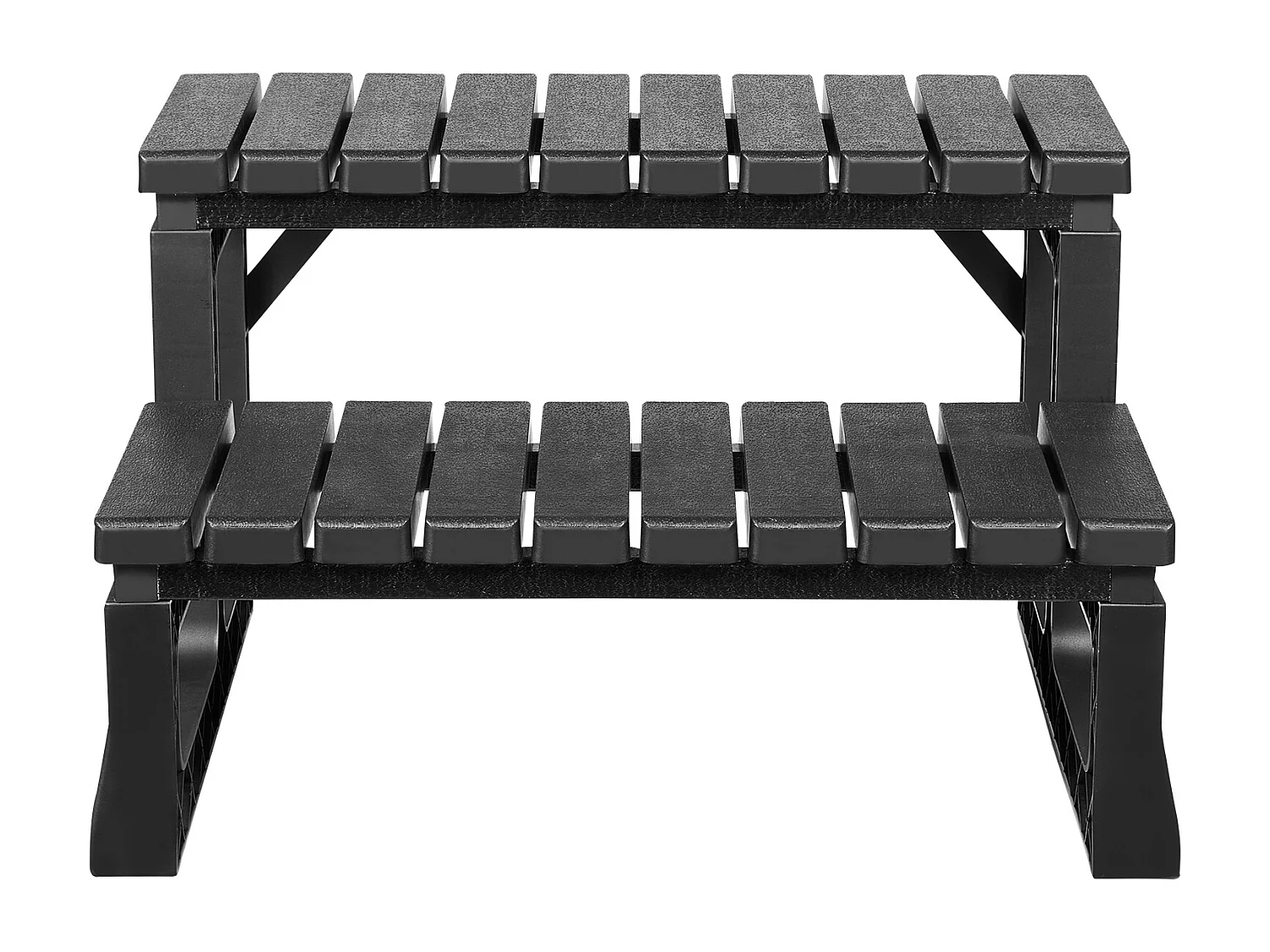 Spa Trap SucceBuy met 2 Treden, Robuuste Opblaasbare Poortrede uit PP 61cm Breed, Draagvermogen van 145,15 kg, Antislip Treden, Buiten Trap