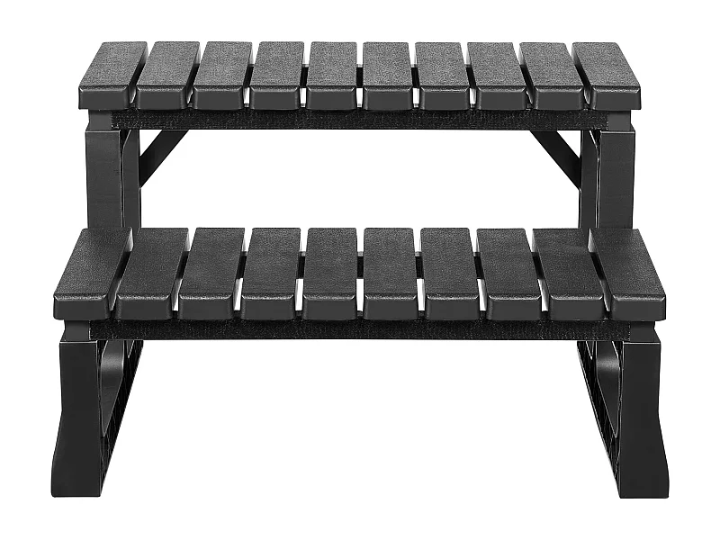 Spa Trap SucceBuy met 2 Treden, Robuuste Opblaasbare Poortrede uit PP 61cm Breed, Draagvermogen van 145,15 kg, Antislip Treden, Buiten Trap