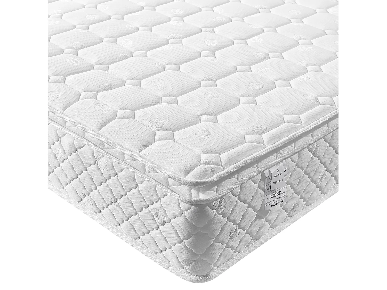 Matelas 140x200 cm Ressorts, mousse à froid 7 zones, épaisseur 25 cm, Hypoallergénique, certifié Oeko-Tex - [NOUVEAU]