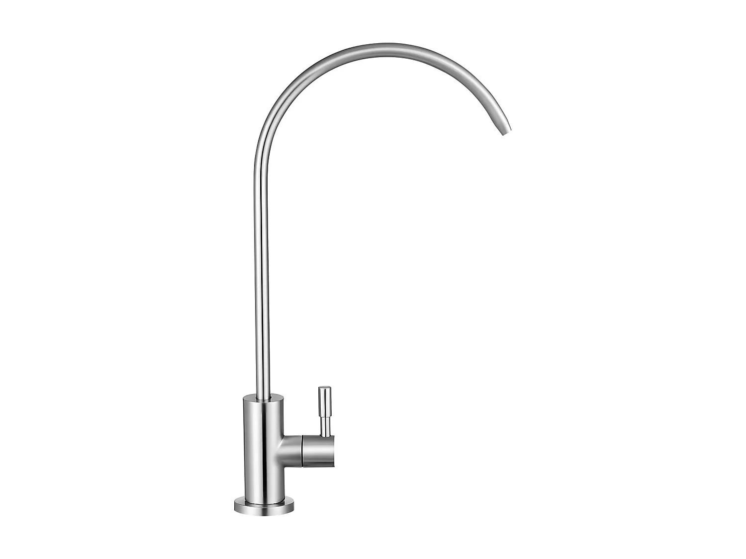 Grifo de Agua Potable SucceBuy sin Plomo en Acero Inoxidable, Grifo de Ósmosis Inversa con Válvula en Latón Macizo, Filtrado de Arco Alto, para Fregadero Cocina