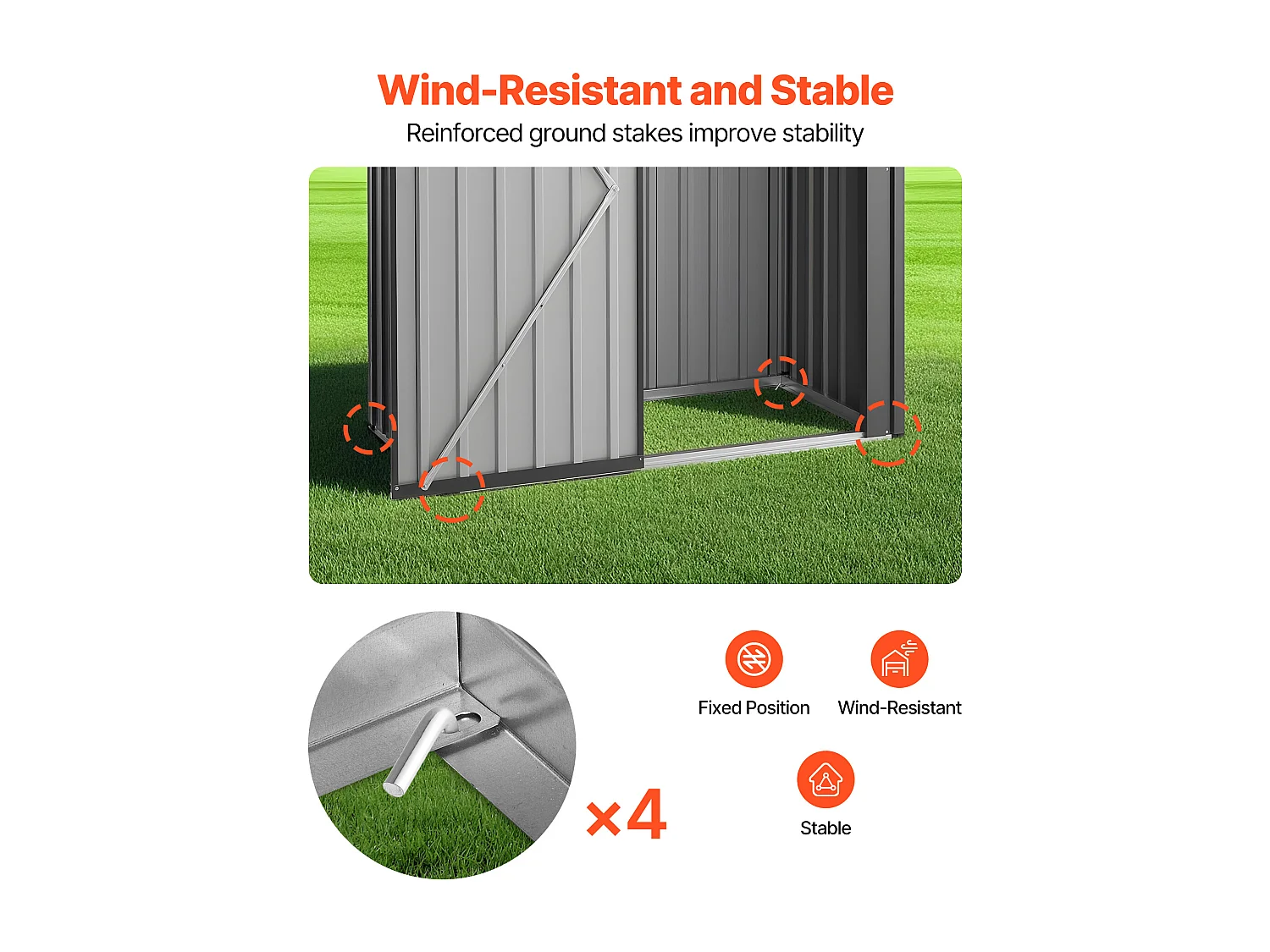 Abri de Jardin SucceBuy en Métal, 153,3 x 87,6 cm, Abri de Rangement d’Extérieur, avec Porte Verrouillable, Toit en Pente, Cabine de Jardin, Gris