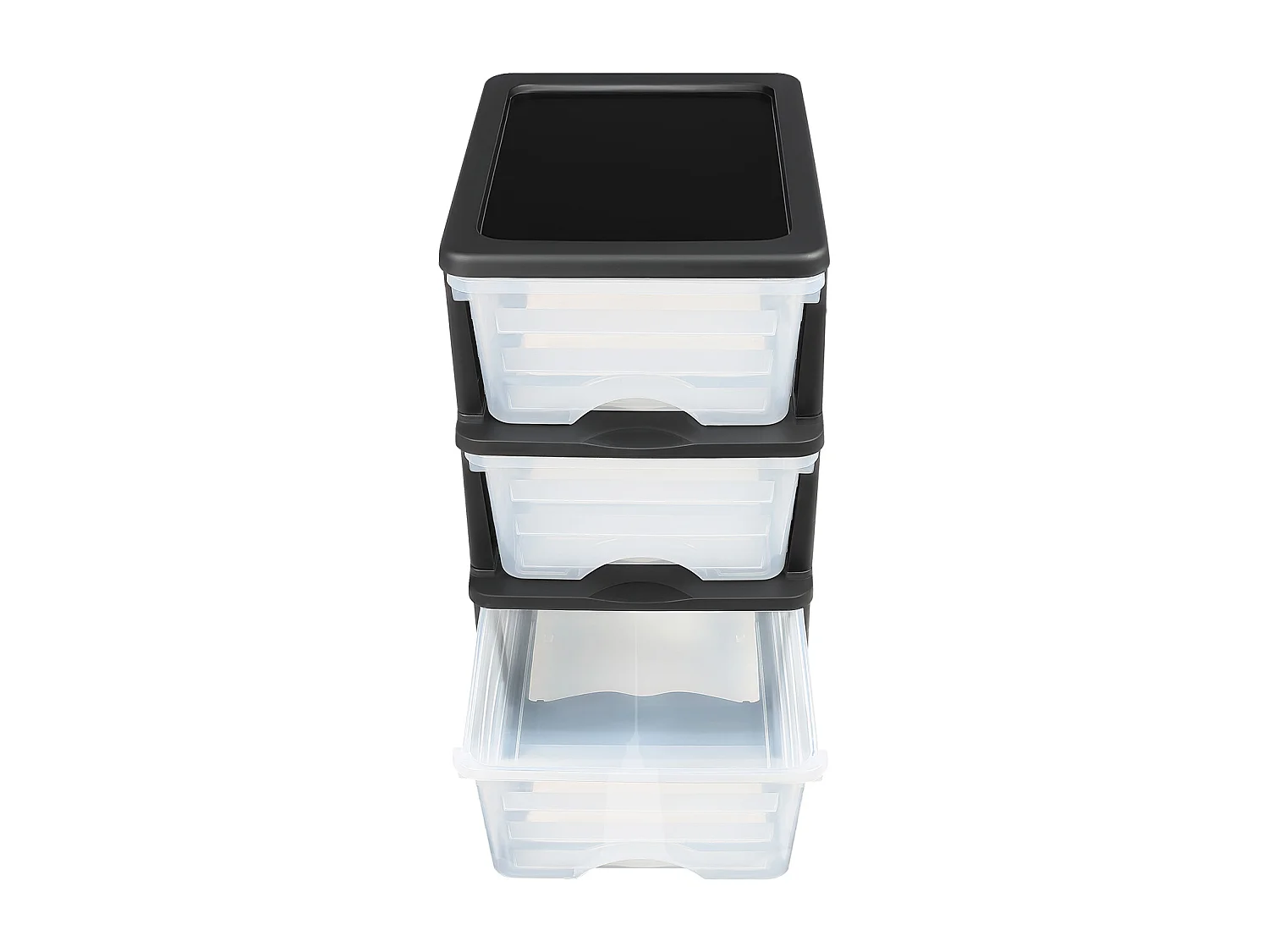 Carrito de Almacenamiento SucceBuy con 3 Cajones de Plástico, Torre de Almacenamiento con Ruedas, Bandeja Transparente para Suministros de Oficina