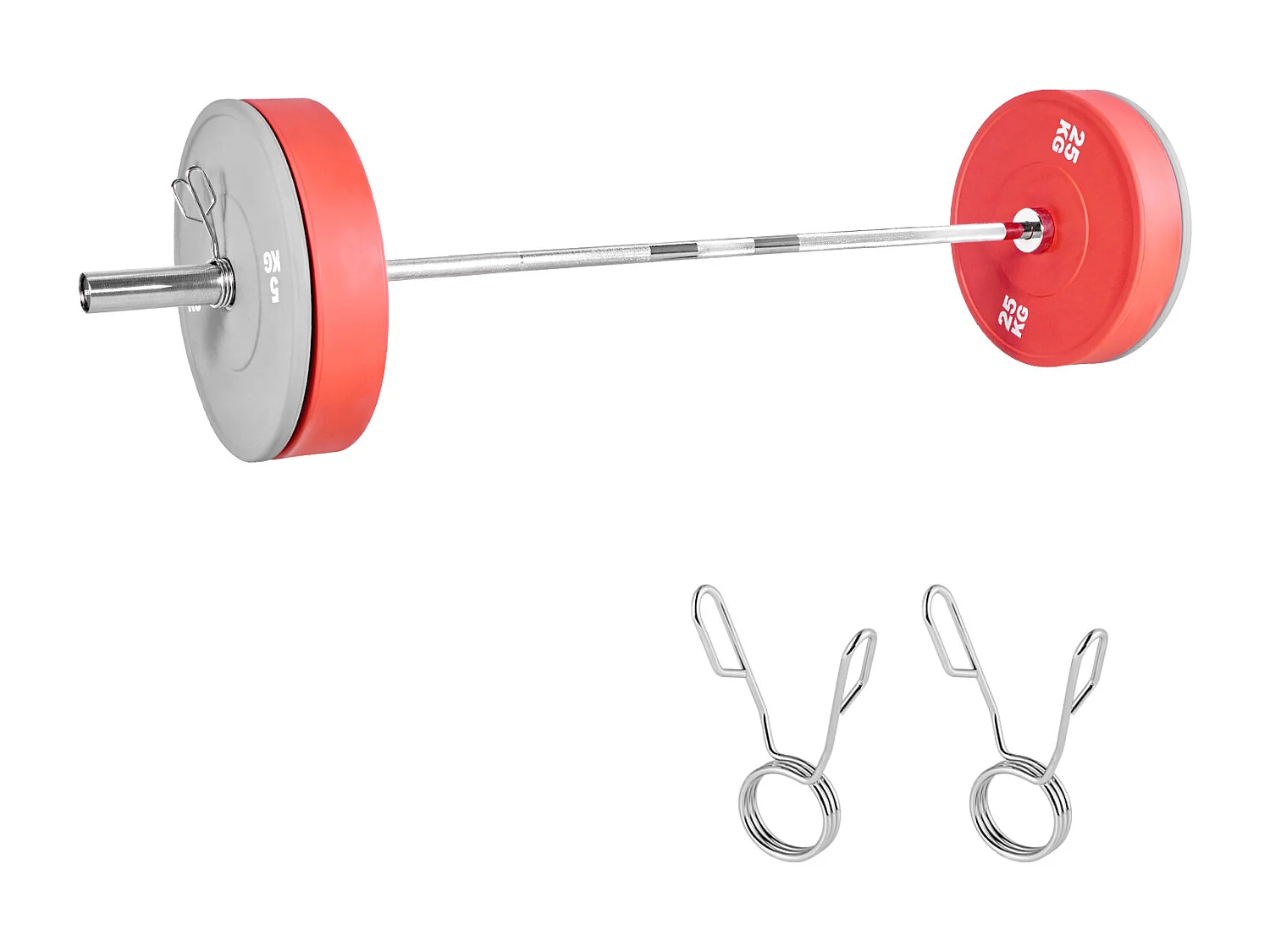 Barra per Pesi SucceBuy per Fitness Cromata 180 cm, Barra per Muscolazione Compatibile con Dischi 5 cm, con Impugnatura Zigrinata