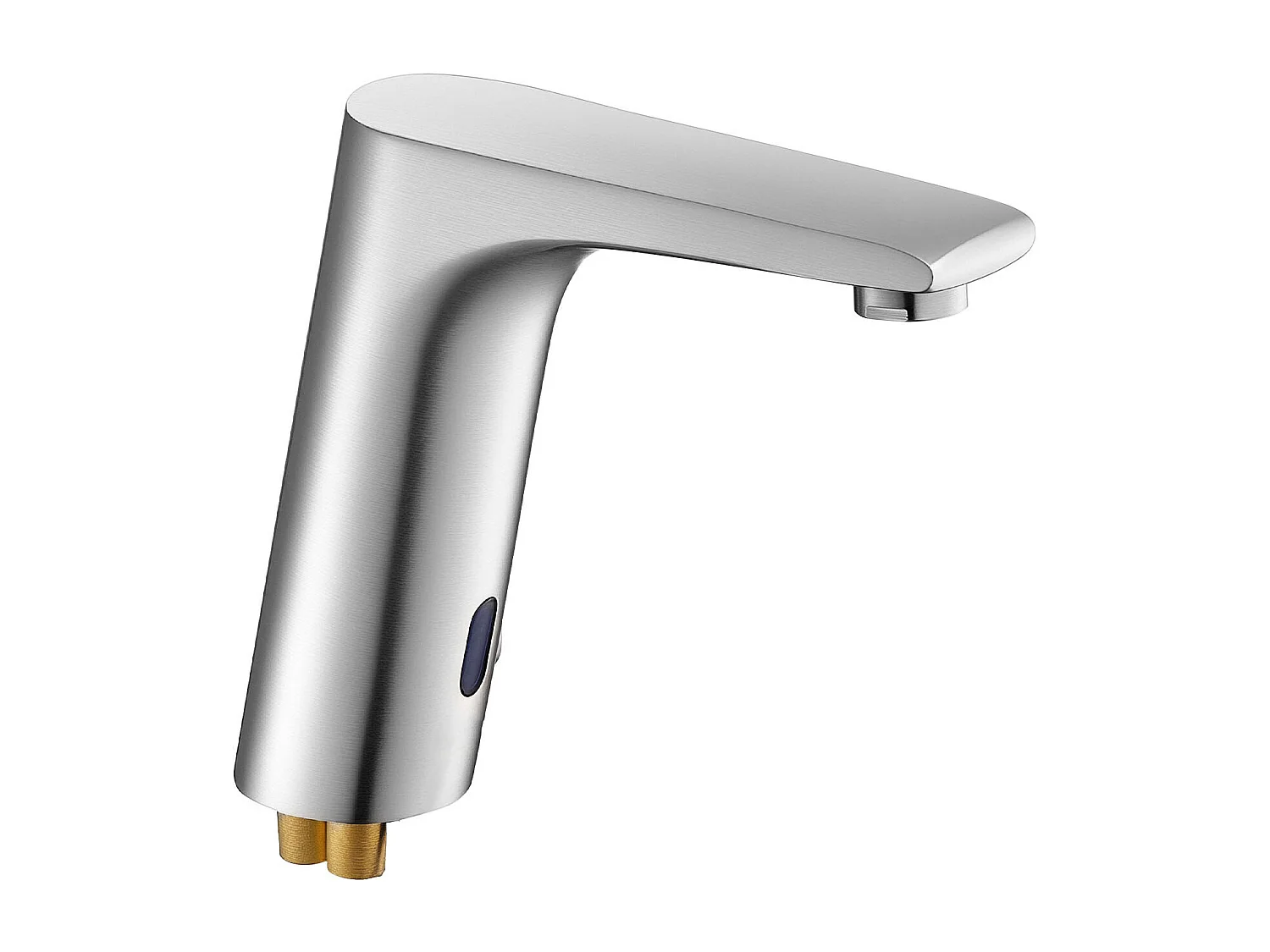 Mitigeur Automatique SucceBuy sans Contact, Robinet à Capteur de Lavabo, Mélangeur d’Eau Chaude et Froide Réglable Mains Libres, Poignée Unique, Argent