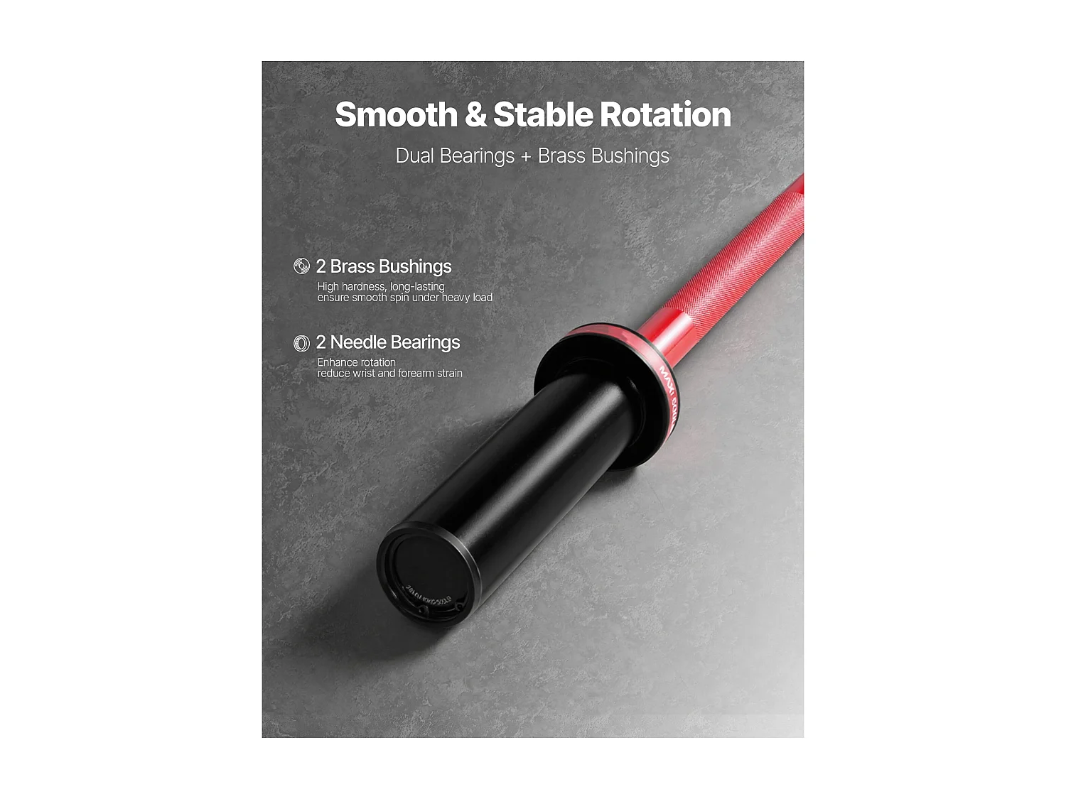 Barra per Pesi SucceBuy per Fitness 120 cm di Lunghezza, Barra per Muscolazione Compatibile con Dischi 5 cm, con Impugnatura Zigrinata