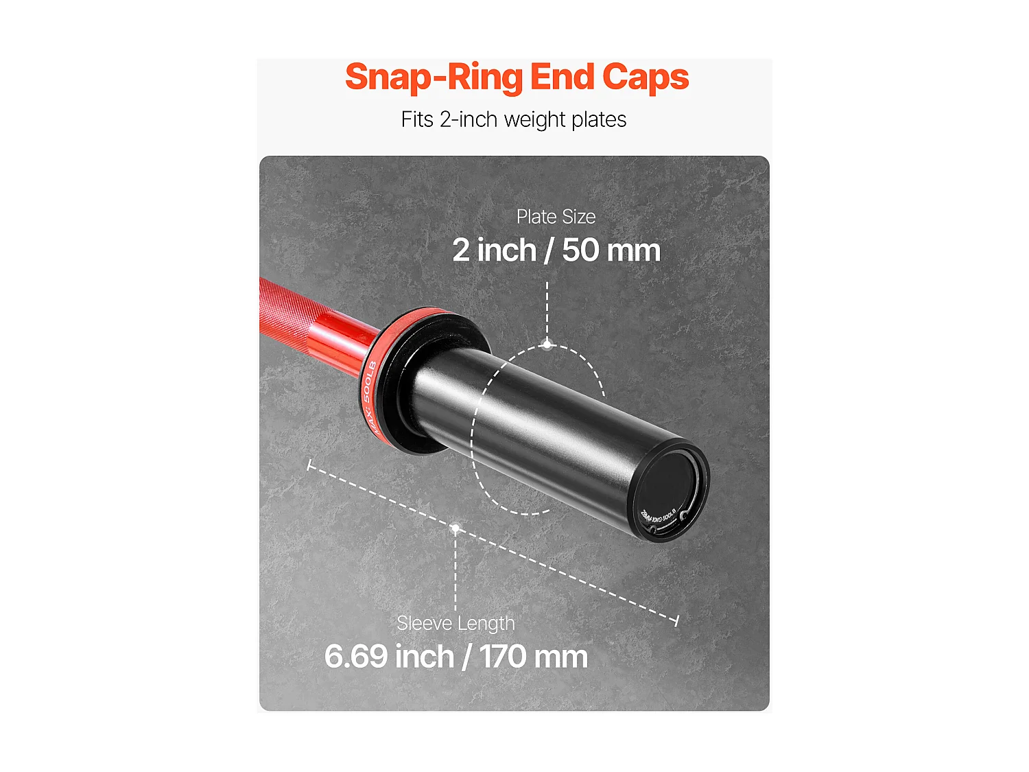 Barra per Pesi SucceBuy per Fitness 120 cm di Lunghezza, Barra per Muscolazione Compatibile con Dischi 5 cm, con Impugnatura Zigrinata