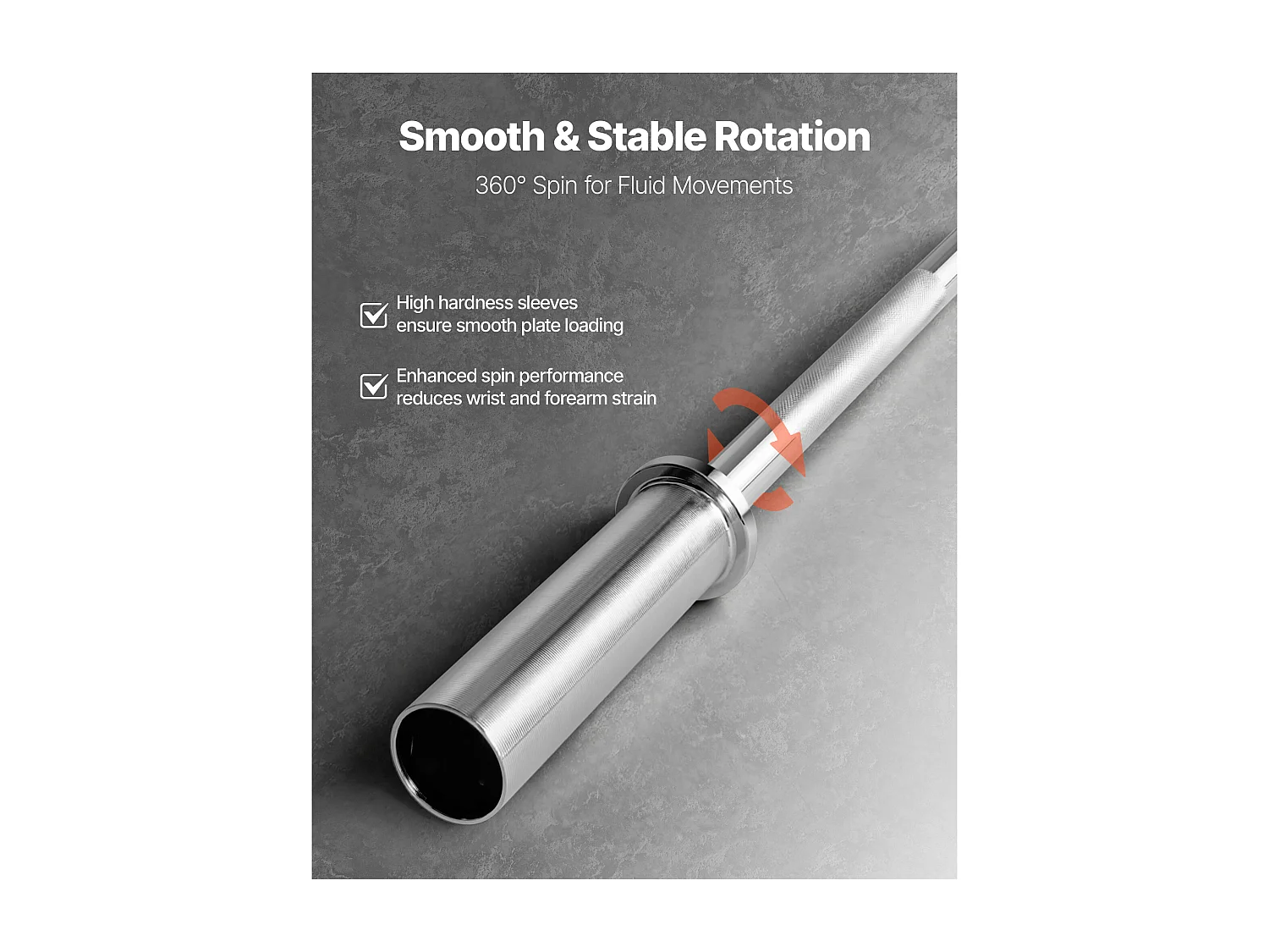 Barre d’Haltères SucceBuy pour Fitness Chromée 120 cm, Barre de Musculation Compatible avec Disques 5 cm, avec Poignée Moletée, pour Entraînement Haltérophilie