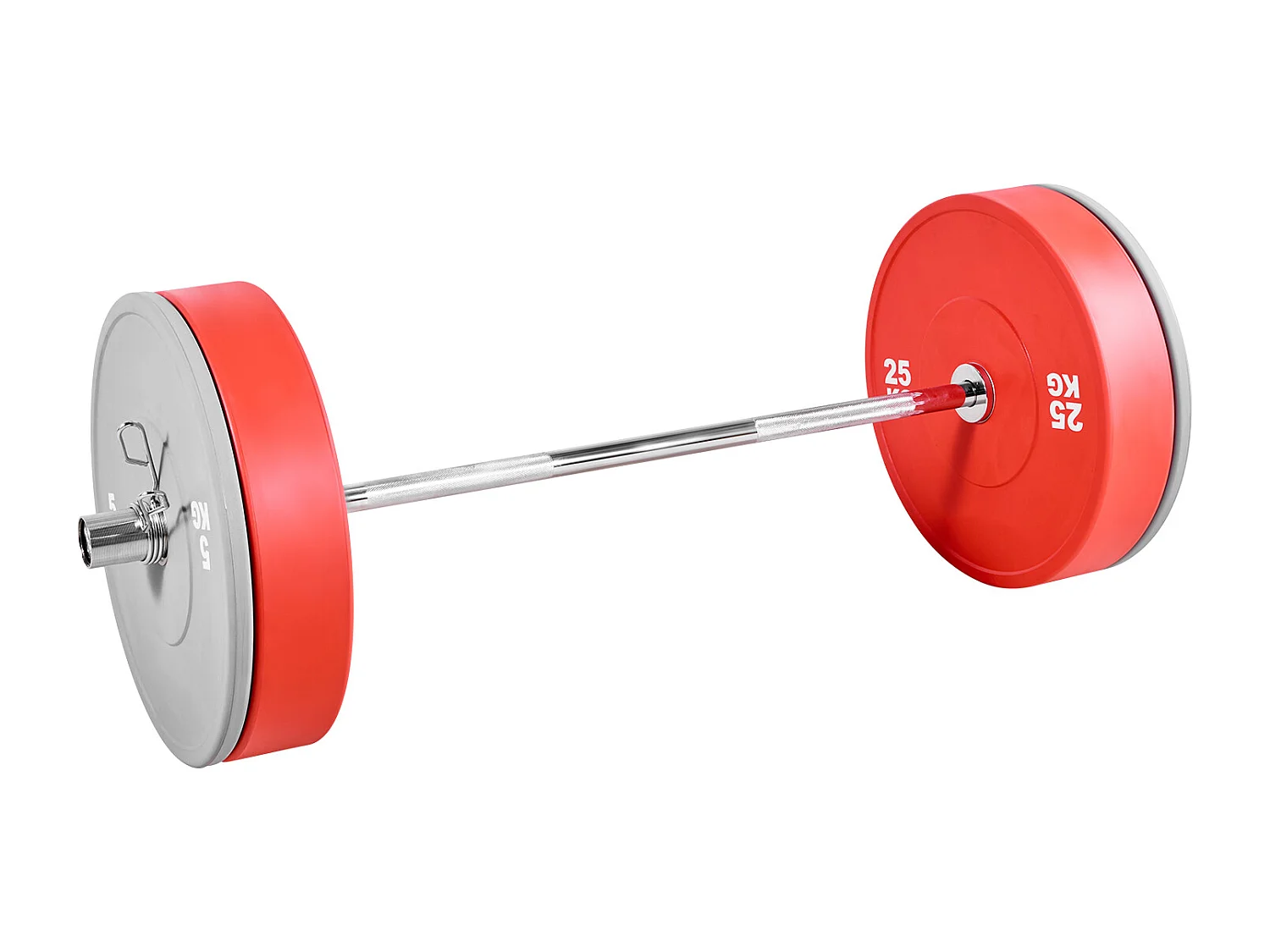 Barre d’Haltères SucceBuy pour Fitness Chromée 120 cm, Barre de Musculation Compatible avec Disques 5 cm, avec Poignée Moletée, pour Entraînement Haltérophilie
