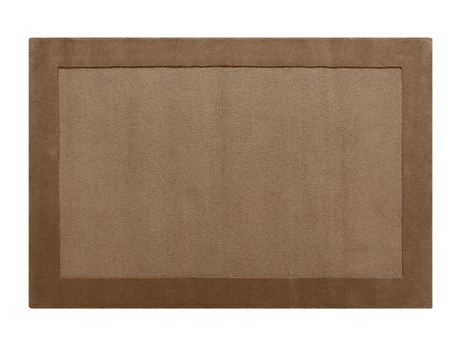 Tapis tufté 100% laine - 160 x 230 cm - Taupe - 1800g/m² - BEREA