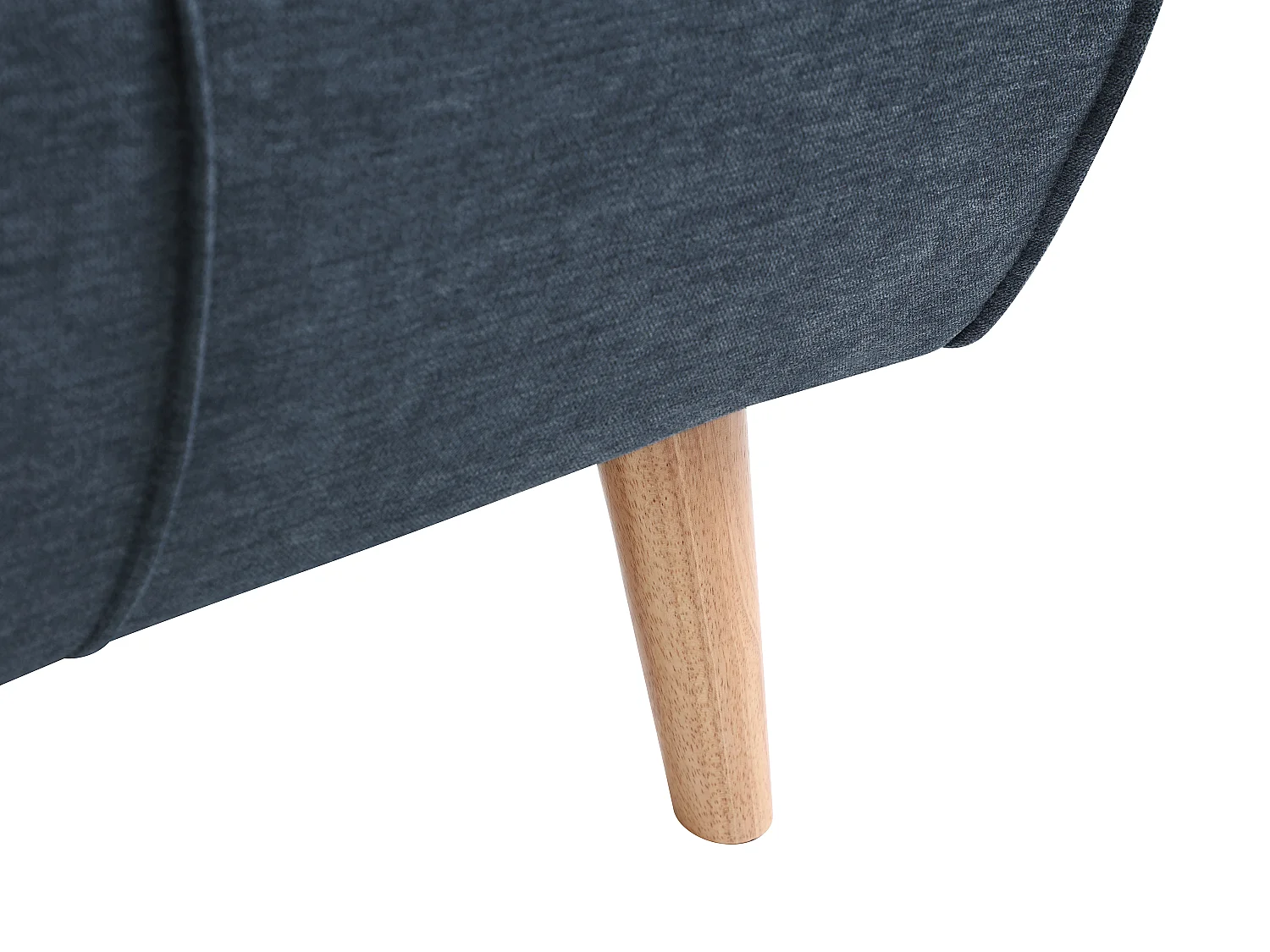 Fauteuil convertible 110 cm en tissu bleu CHILA