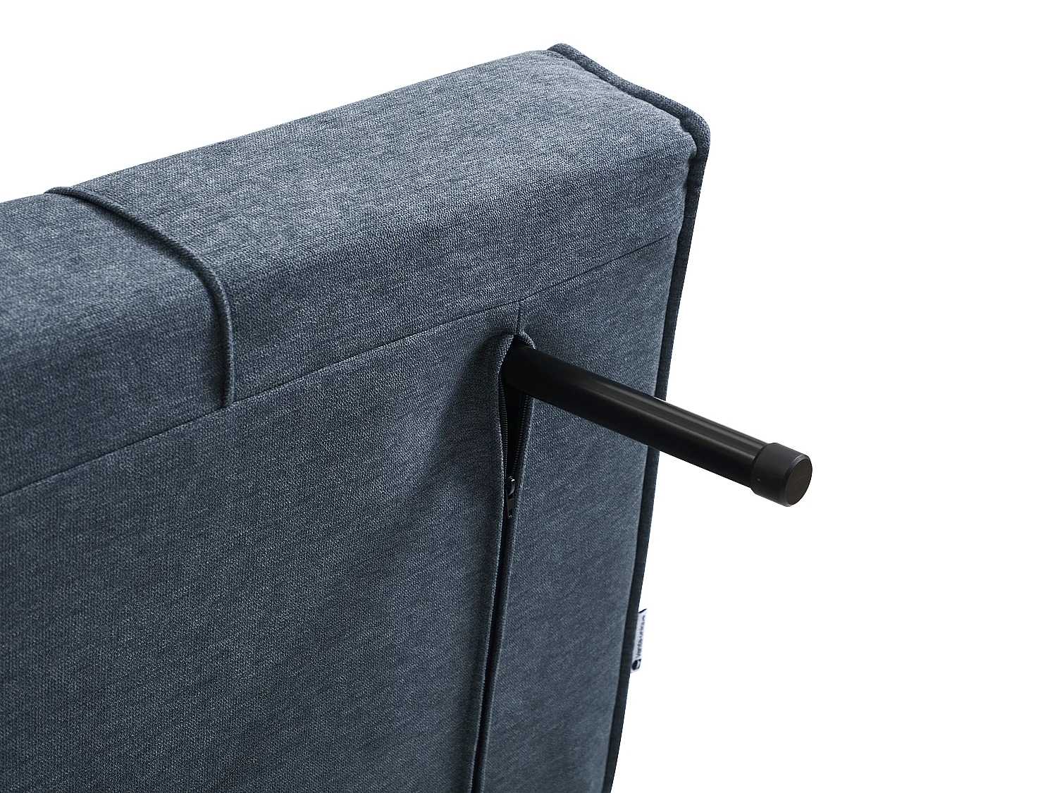 Fauteuil convertible 110 cm en tissu bleu CHILA