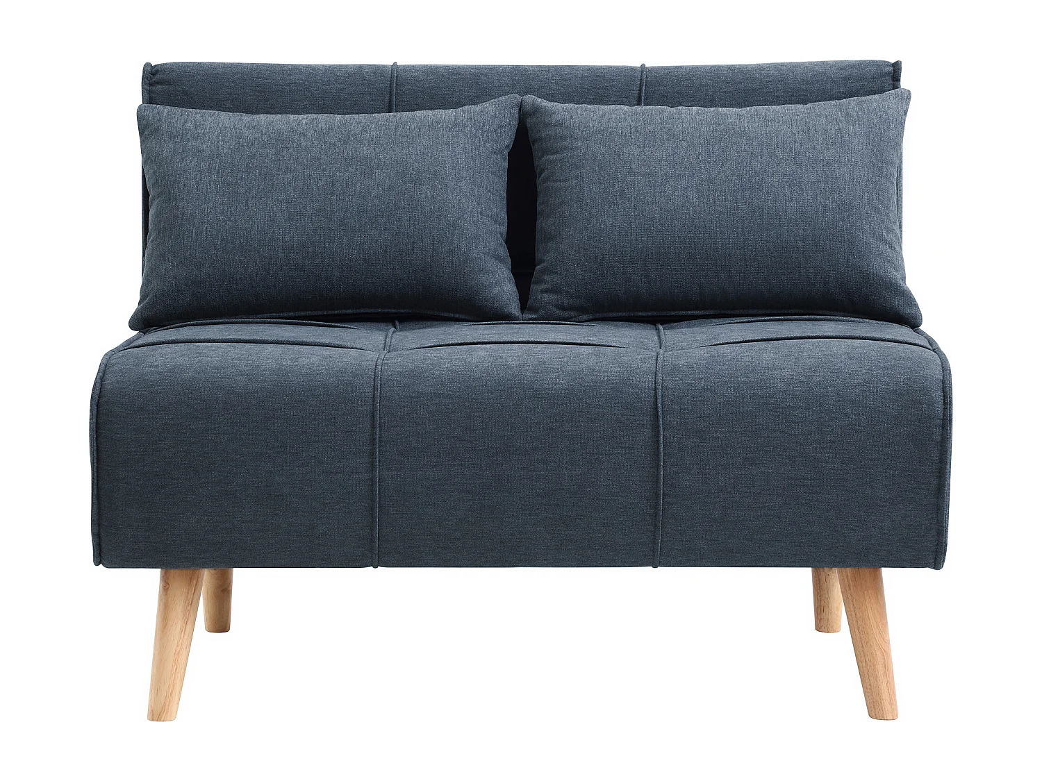 Fauteuil convertible 110 cm en tissu bleu CHILA