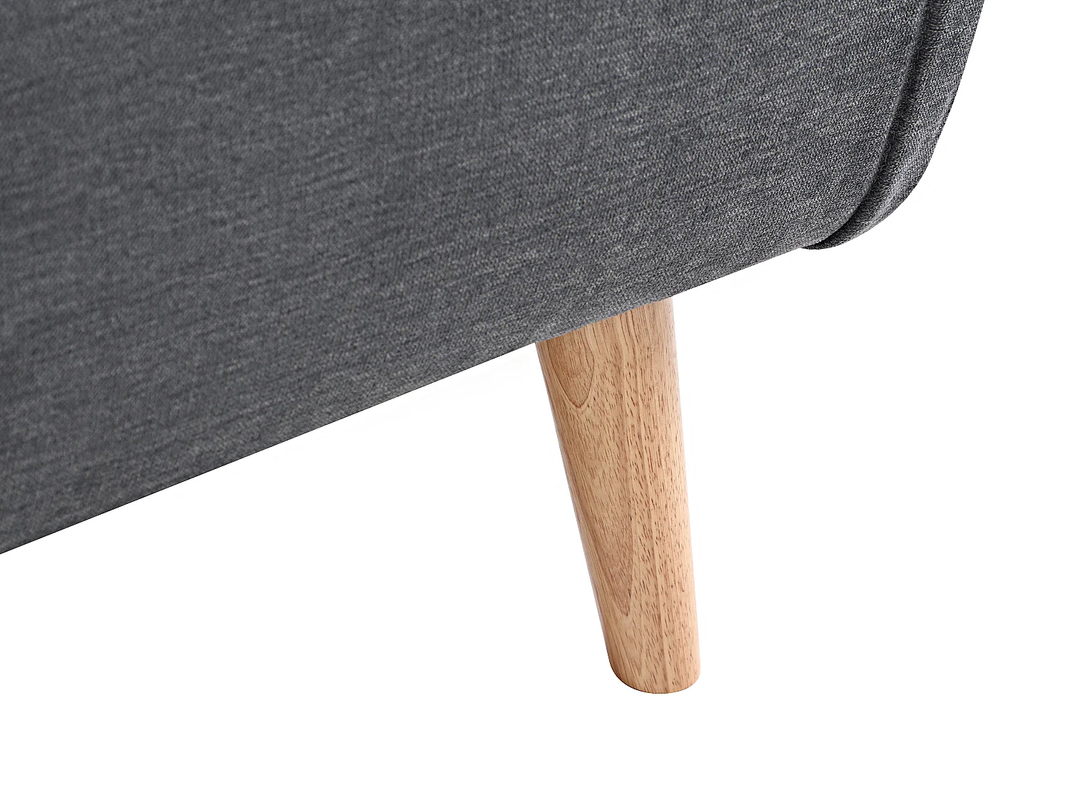 Fauteuil convertible en tissu gris VALERIO