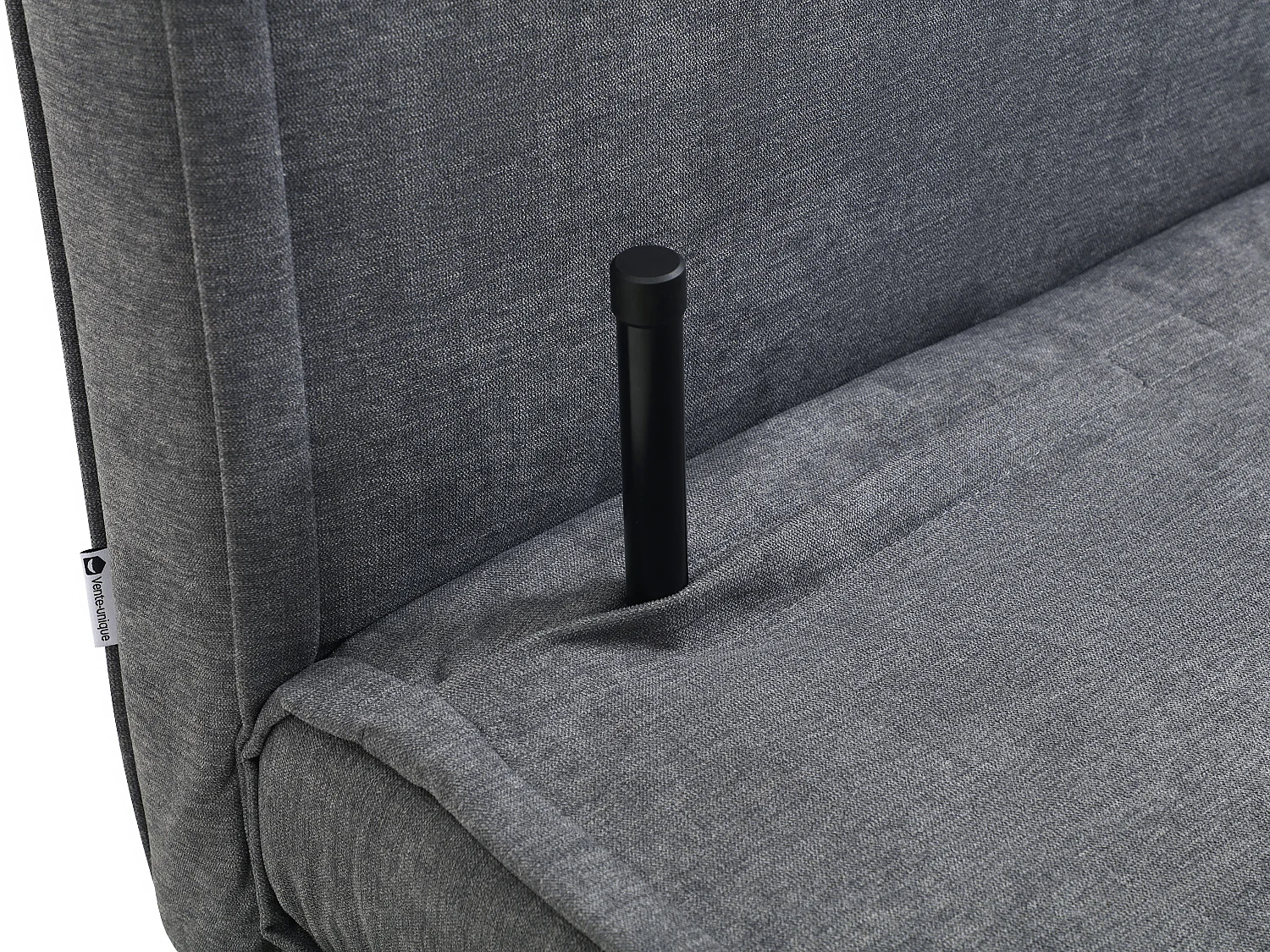 Fauteuil convertible en tissu gris VALERIO