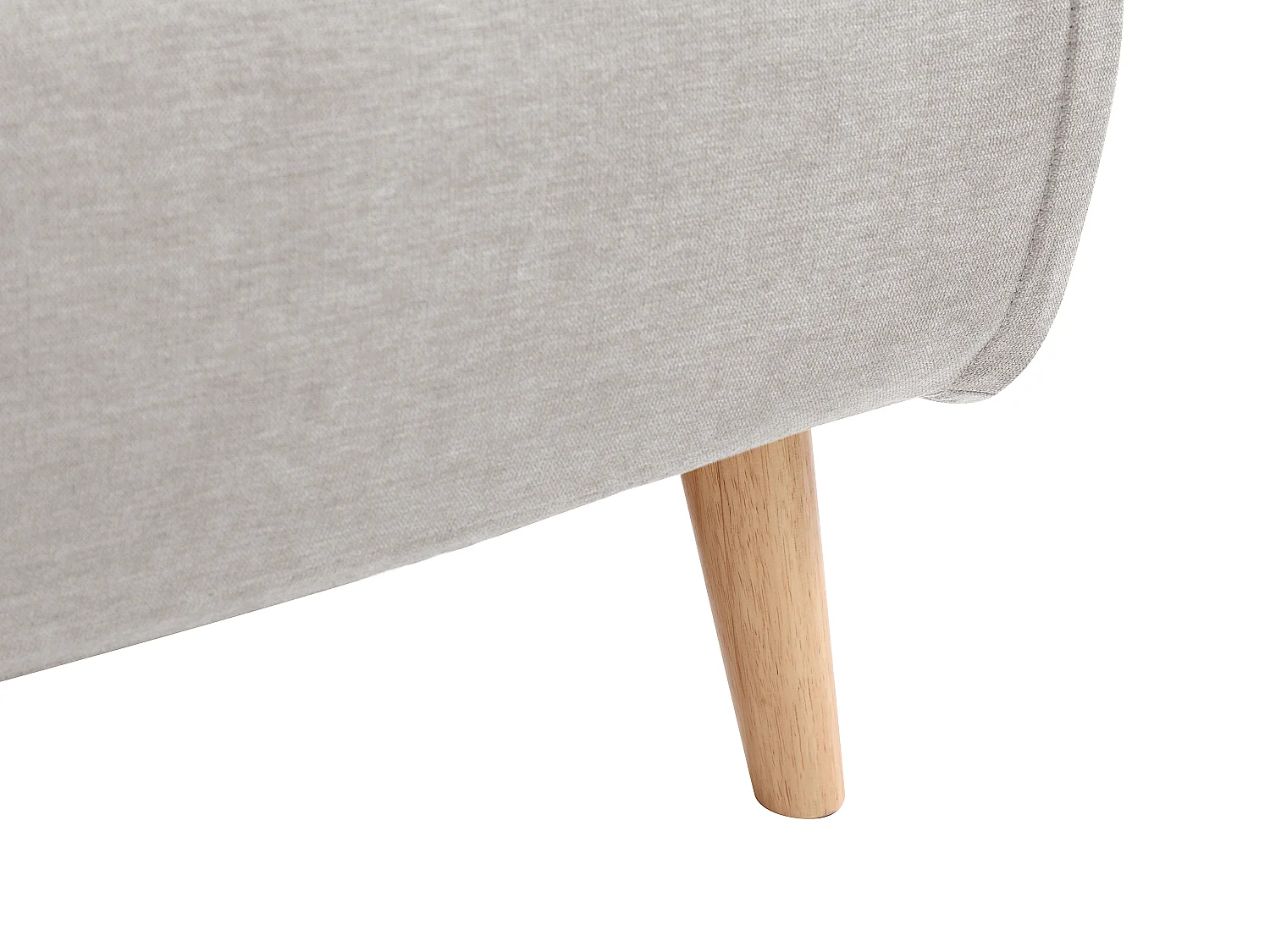 Canapé 2 places convertible en tissu beige VALERIO