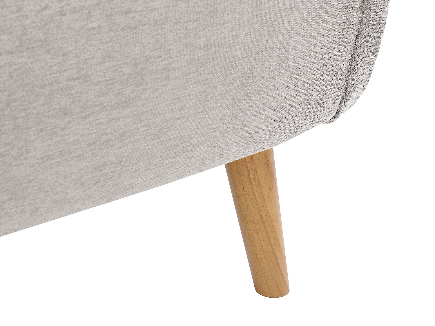 Fauteuil convertible en tissu beige VALERIO
