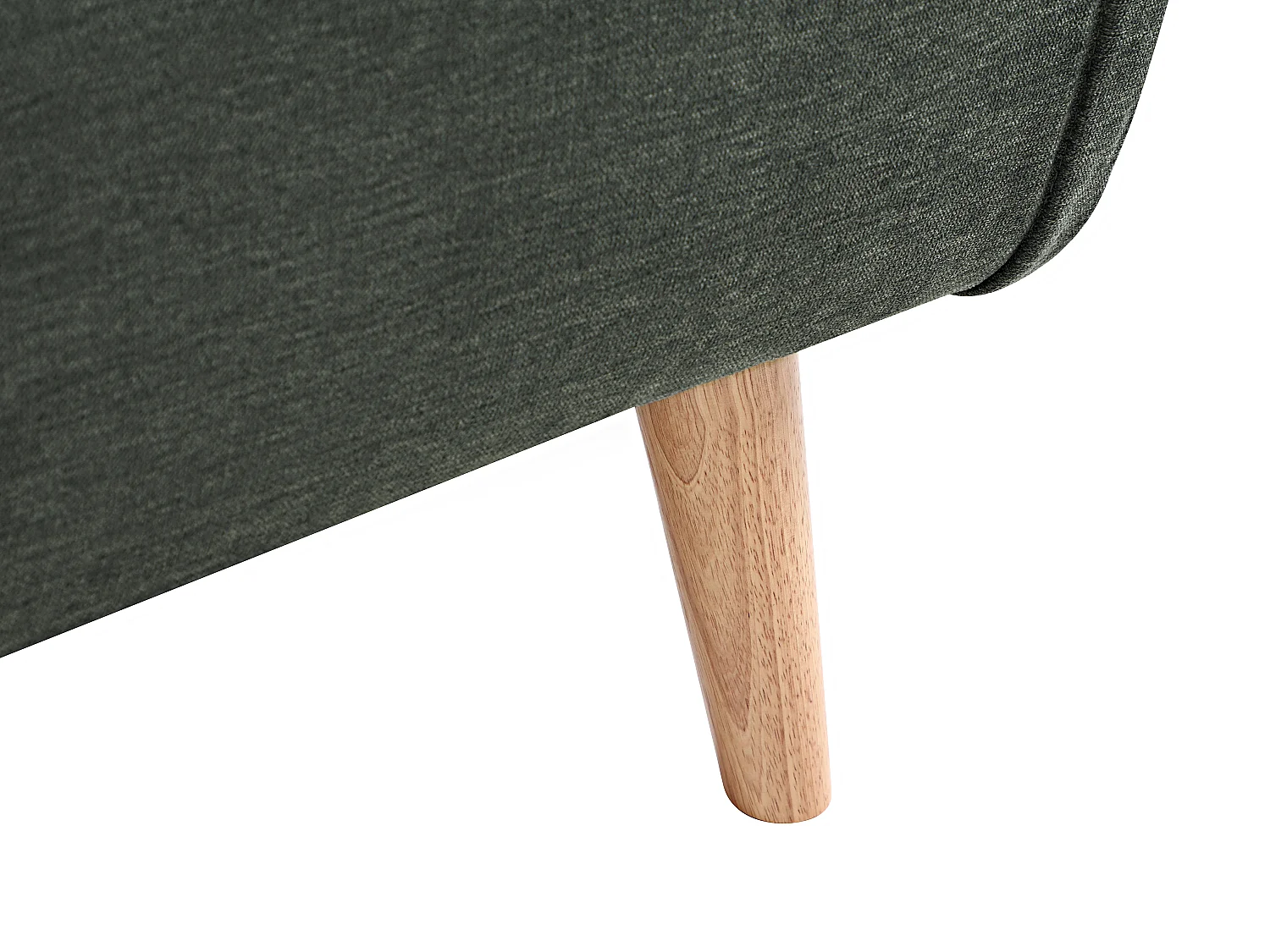 Fauteuil convertible en tissu vert VALERIO