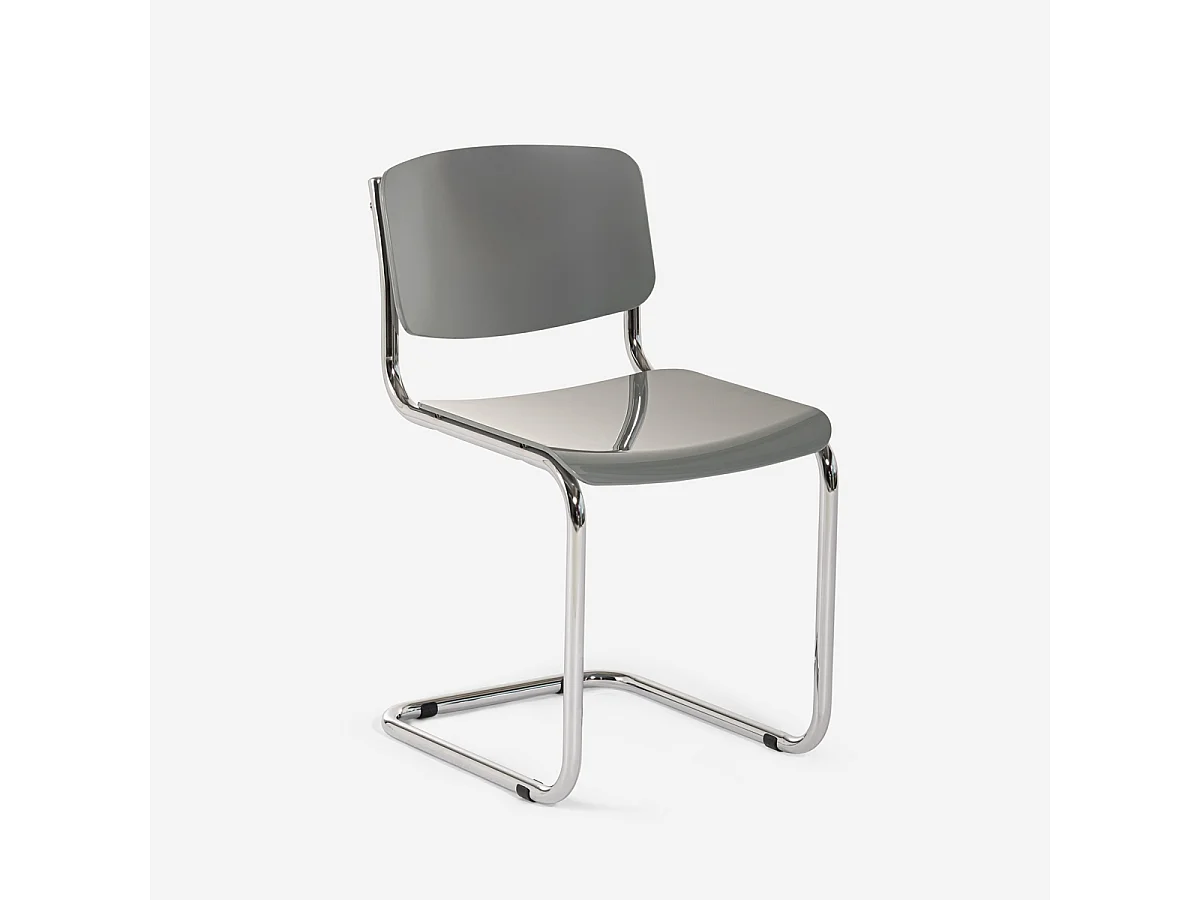 Chaise salle à manger réunion bureau design moderne Erys Light - Gris
