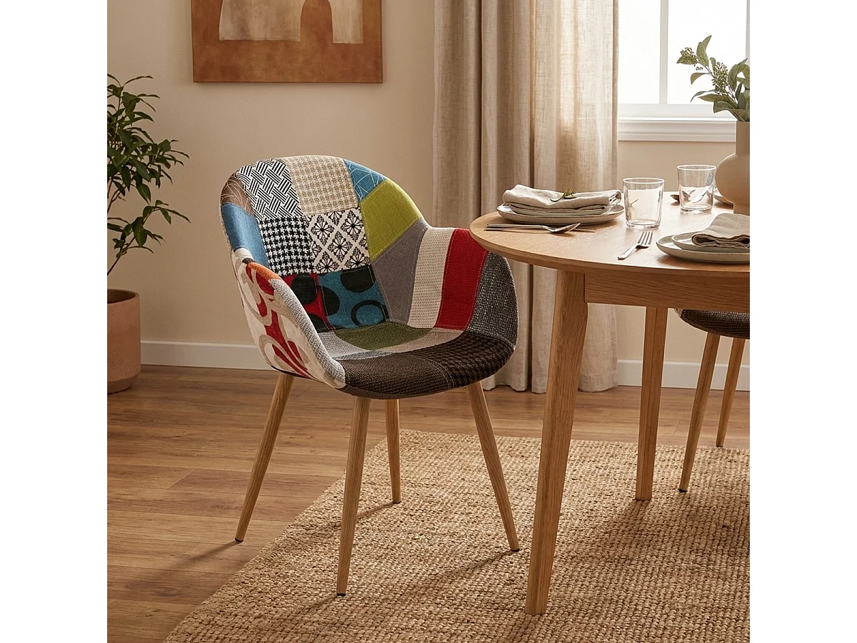Patchwork Stuhl Sessel Wohnzimmer Küche Studio Finch - Patchwork 3