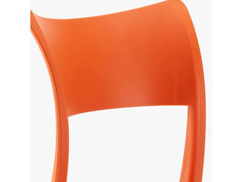 Silla de Polipropileno para Cocina Bar Restaurante y Jardín Parisienne - Naranja
