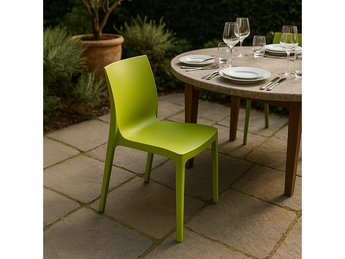 Stühle Küchenstuhl Esstischstuhl Esszimmerstuhl Grand Soleil Rome - Grün Anis