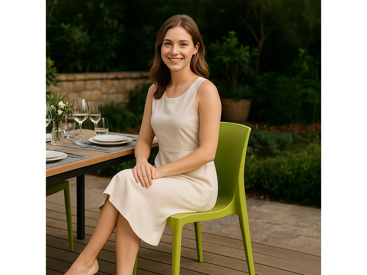 Stühle Küchenstuhl Esstischstuhl Esszimmerstuhl Grand Soleil Rome - Grün Anis