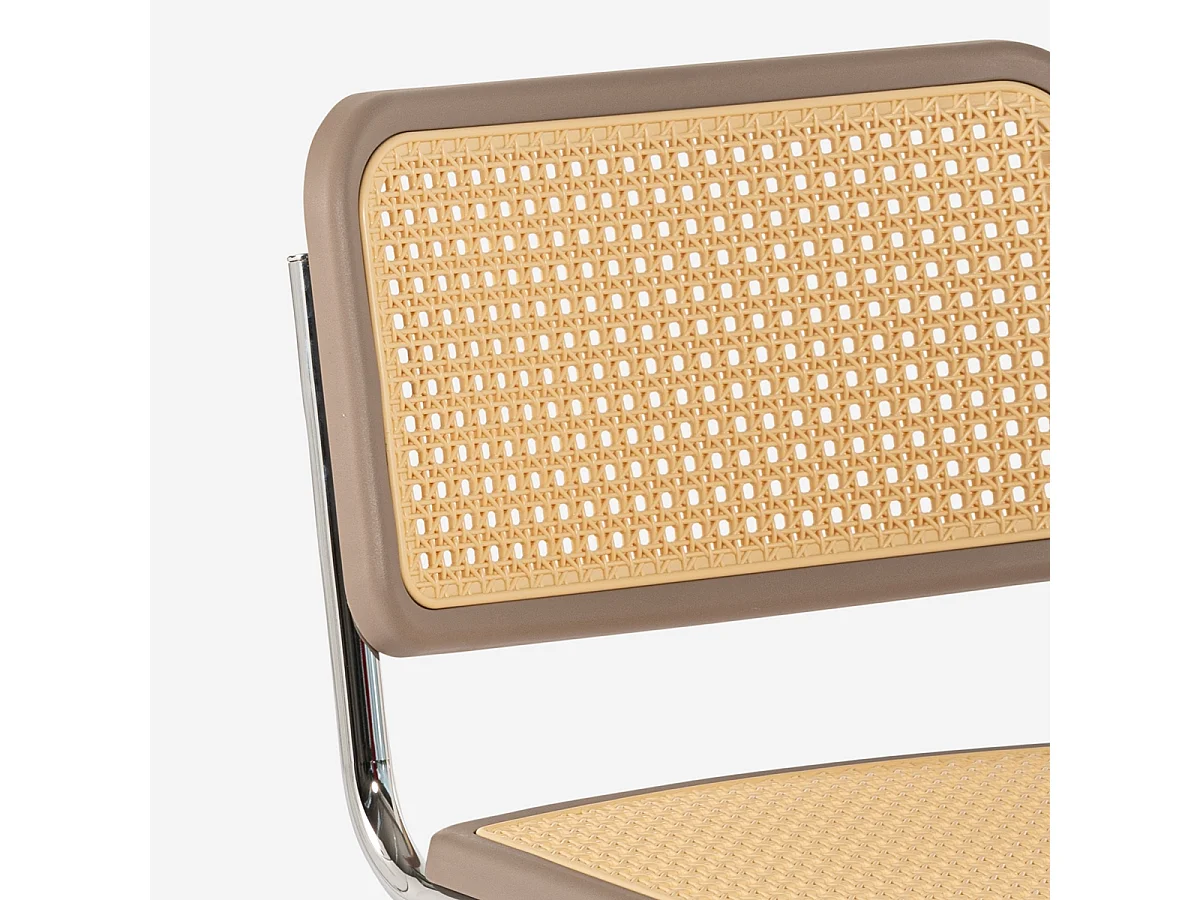 Chaise cantilever cuisine salle à manger moderne viennoise Erys - Beige