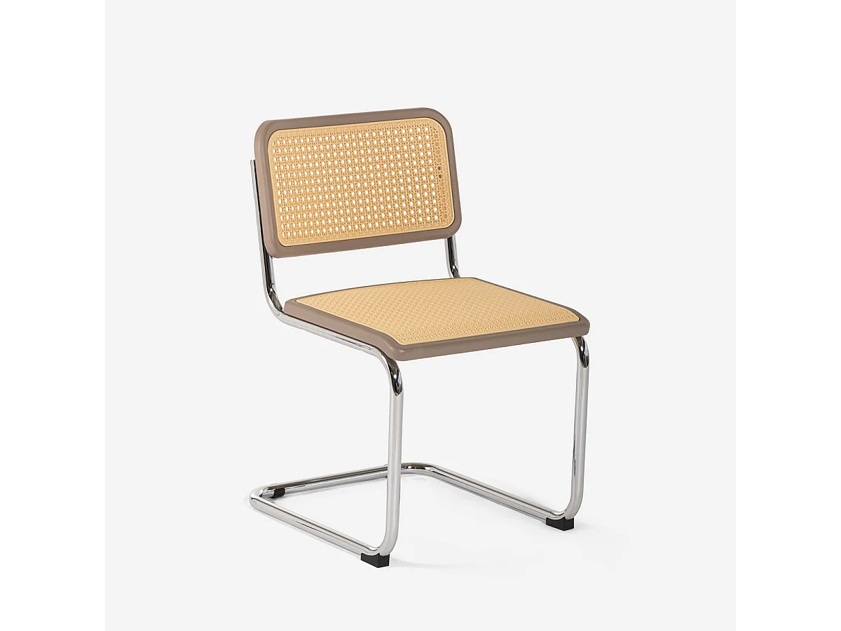 Chaise cantilever cuisine salle à manger moderne viennoise Erys - Beige