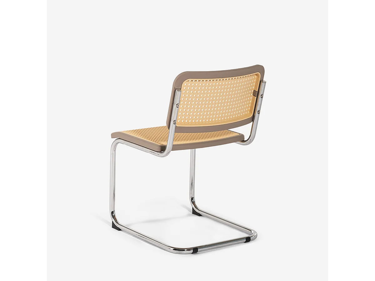 Chaise cantilever cuisine salle à manger moderne viennoise Erys - Beige