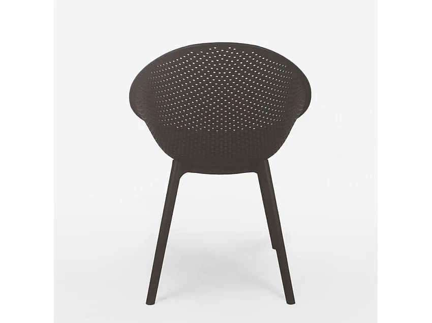 Moderner Stuhl für Esszimmer der Garten, Küche, Außenbereich Arielle - Dunkel Grau