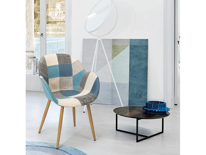 Patchwork Stuhl Sessel Wohnzimmer Küche Studio Finch - Patchwork 5