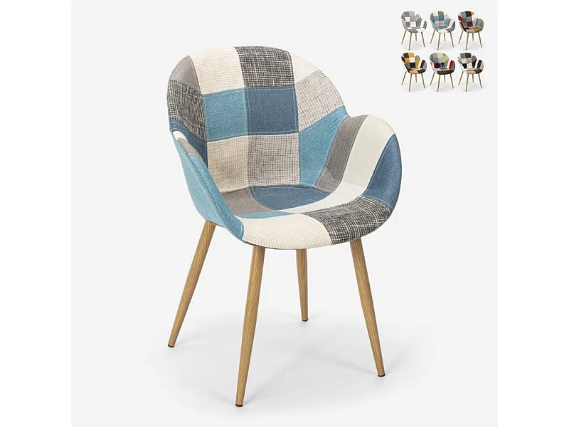 Patchwork Stuhl Sessel Wohnzimmer Küche Studio Finch - Patchwork 5