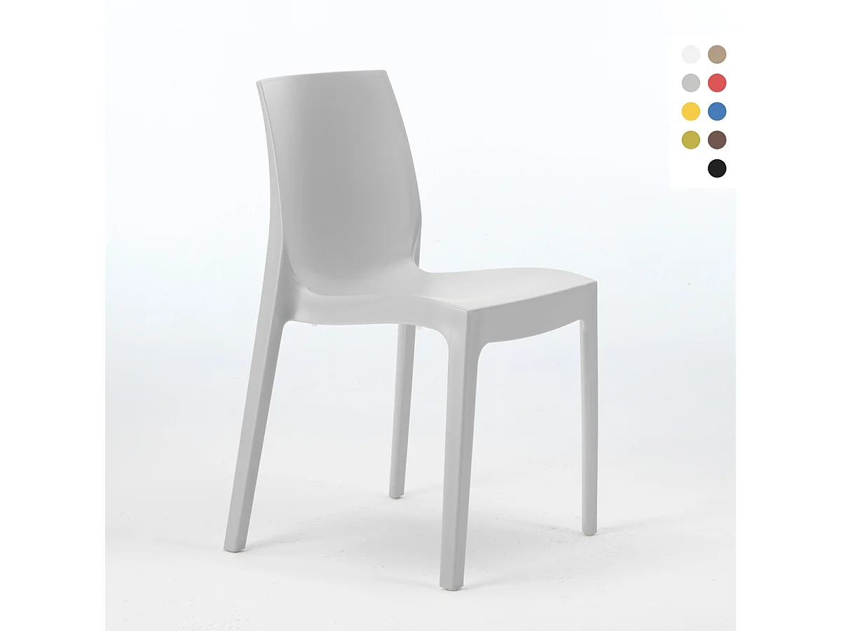 Stühle Küchenstuhl Esstischstuhl Esszimmerstuhl Grand Soleil Rome - Grau