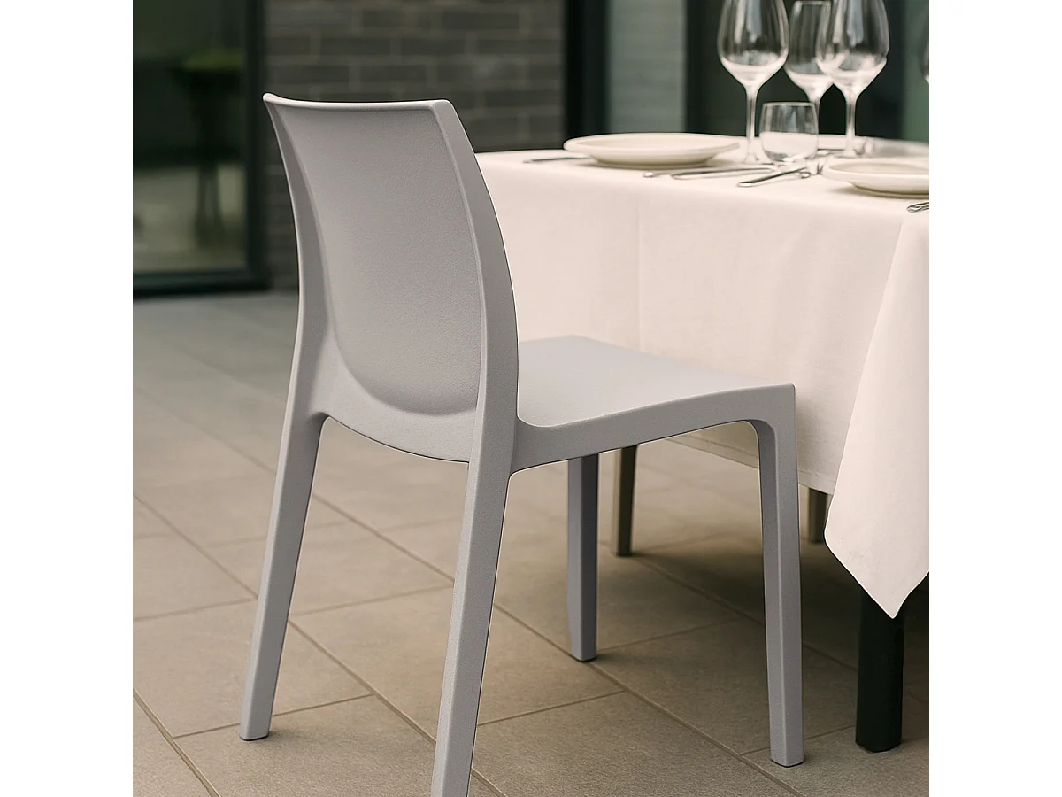 Stühle Küchenstuhl Esstischstuhl Esszimmerstuhl Grand Soleil Rome - Grau