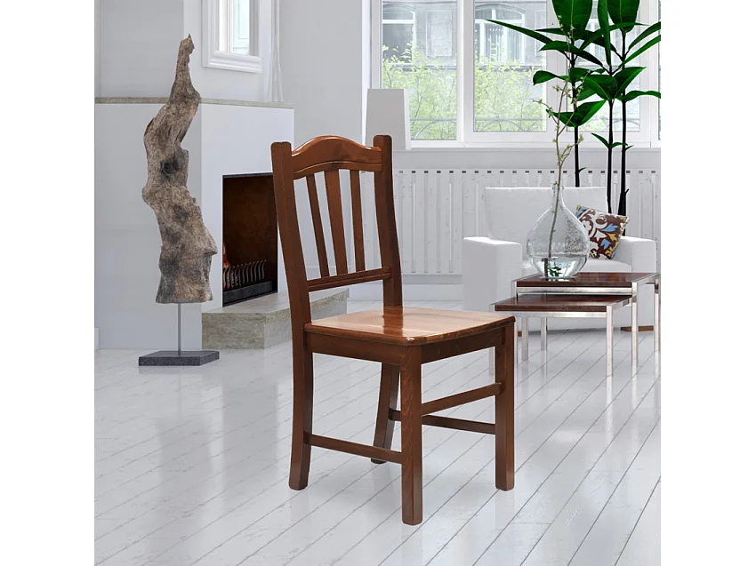 Esstischstuhl Esszimmerstuhl aus Massivholz Design Silvana