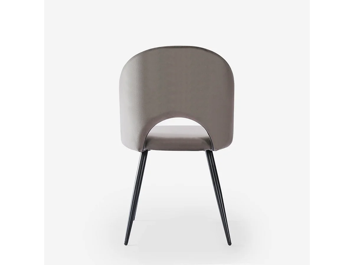 Stuhl modern aus Samt gepolstert Esszimmer Küche Zarda - Beige