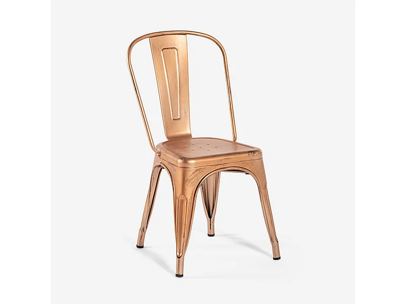 stühle im industriedesign aus metall vintage shabby chic stil steel old - Kupfer