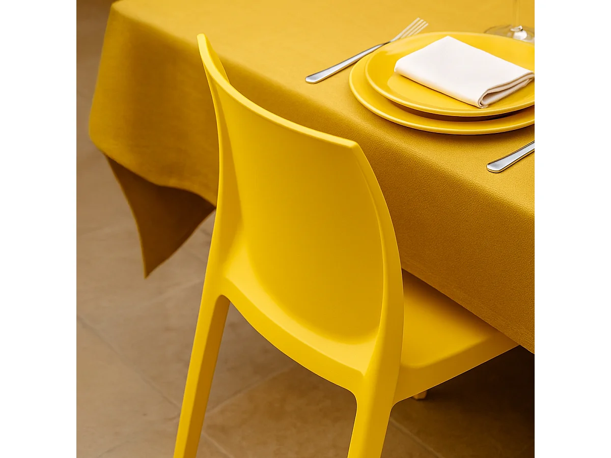 Stühle Küchenstuhl Esstischstuhl Esszimmerstuhl Grand Soleil Rome - Gelb