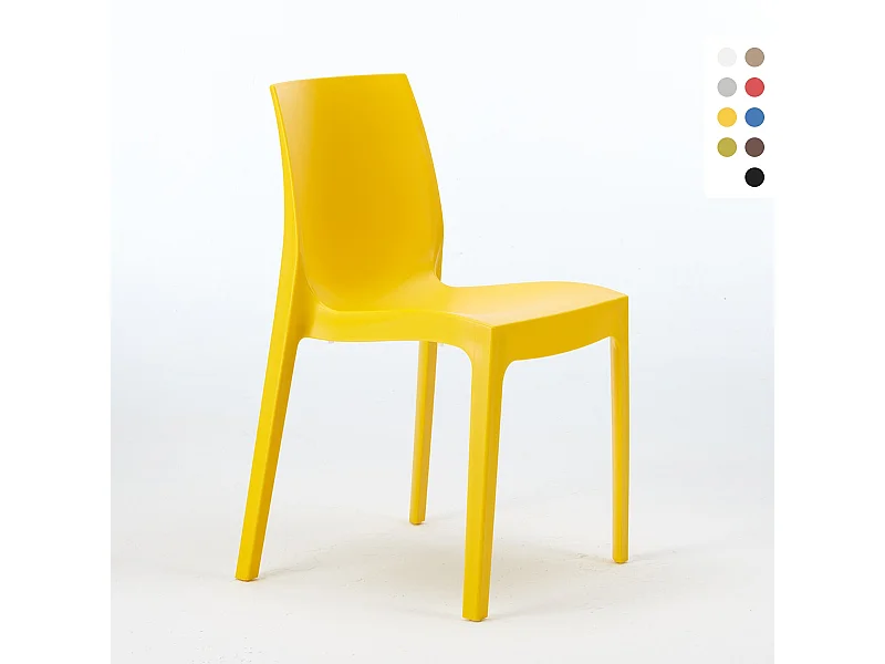 Stühle Küchenstuhl Esstischstuhl Esszimmerstuhl Grand Soleil Rome - Gelb