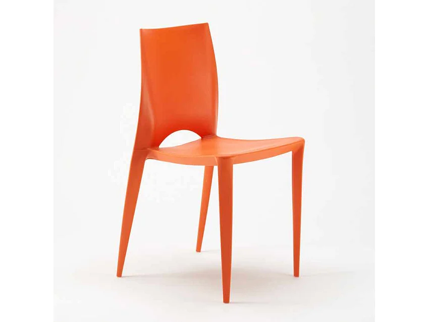 Esszimmerstuhl Esstischstuhl Bistrostuhl Bunt Design Color - Orange