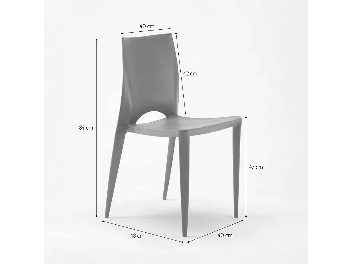 Esszimmerstuhl Esstischstuhl Bistrostuhl Bunt Design Color - Orange