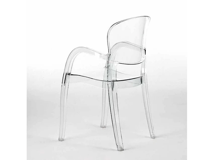 Joker Grand Soleil Küchenstühle aus transparentem Polycarbonat